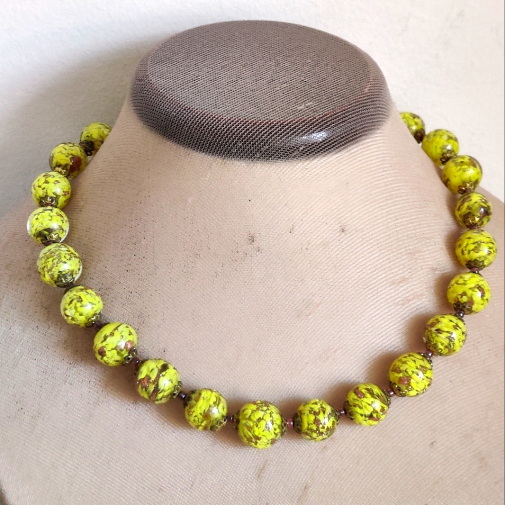 Vintage Murano Somerso Glass Necklace